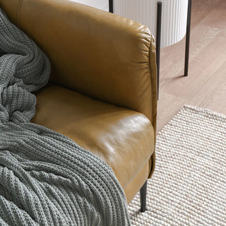 Abigail Leather Sofa - Adobe Tan