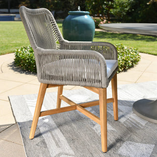 Marley Outdoor Dining Chair - Gray