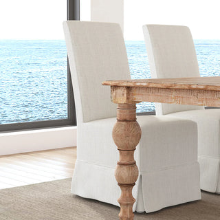Melrose Upholstered Dining Chair Set of 2 - Natural