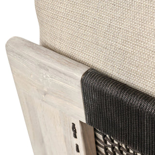 Livia Teak 3pc Outdoor Sectional Taupe