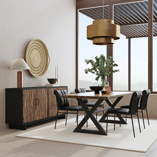 Mayer Leather Dining Chair Set of 2