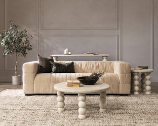 Afeela Upholstered Sofa - French Vanilla