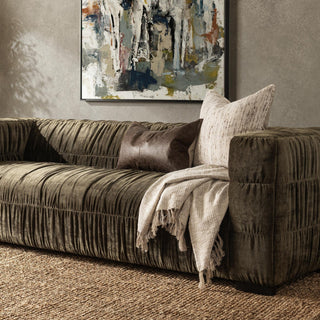 Afeela Upholstered Sofa - Fern Green