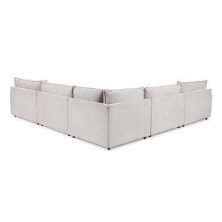 Caplan Upholstered 6pc Modular Sectional w/ Ottoman Elite