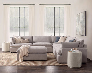 Caplan Upholstered 6pc Modular Sectional w/ Ottoman Elite