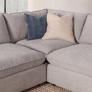 Caplan Upholstered 6pc Modular Sectional w/ Ottoman Elite