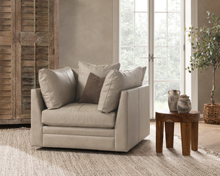 Audrey Leather Swivel Chair Landscape