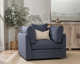 Audrey Upholstered Swivel Chair Rise