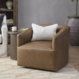 Vernon Leather Swivel Chair El Paso