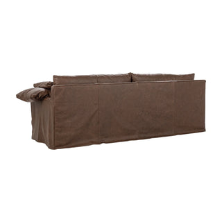 Cassiano Leather Slip Cover Sofa El Paso