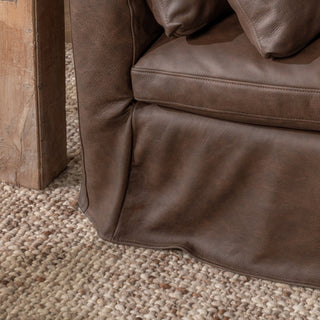 Cassiano Leather Slip Cover Sofa El Paso