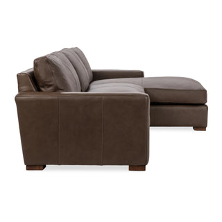 Coburn Leather Right Chaise Sofa Landscape