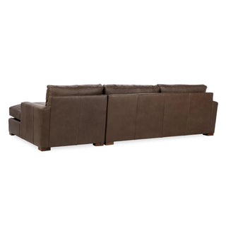 Coburn Leather Right Chaise Sofa Landscape