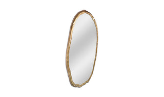 Foundry Oval Mirror Gold