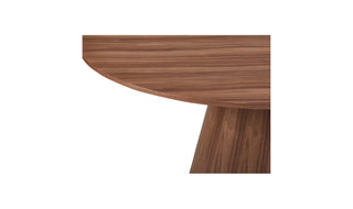 Otago Round 54In Dining Table Walnut Brown