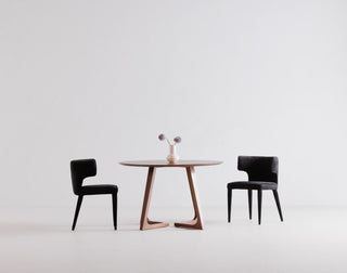Godenza Round Dining Table Brown