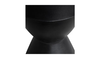 Hourglass Outdoor Stool Black