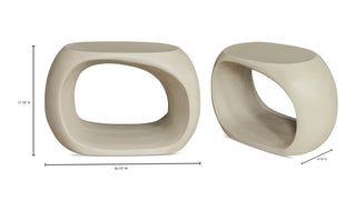 Albers Outdoor Stool Cream