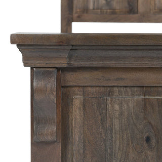 Adelaide Solid Wood Bed - Cocoa Brown (Eastern King)