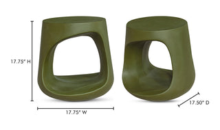 Rothko Outdoor Stool Green