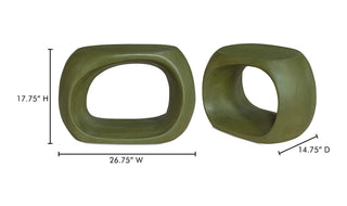 Albers Outdoor Stool Green