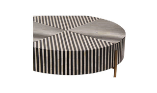 Chameau Small Coffee Table Black and White