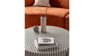 Chameau Large Coffee Table Black and White