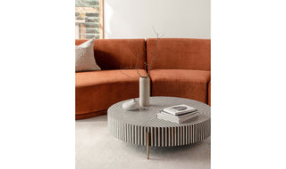Chameau Large Coffee Table Black and White