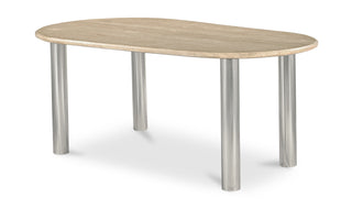 Fia Dining Table Travertine
