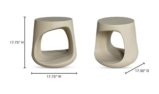 Rothko Outdoor Stool Cream