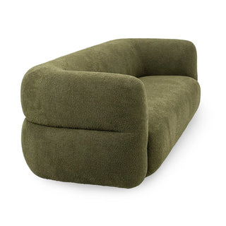 Faris Upholstered Sofa - Dark Olive
