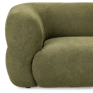 Faris Upholstered Sofa - Dark Olive