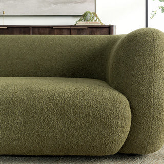 Faris Upholstered Sofa - Dark Olive
