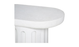 Eris Outdoor Dining Bench White