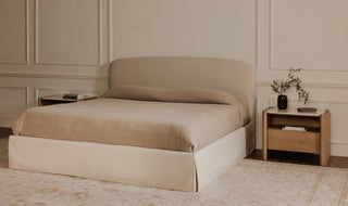Joan Queen Storage Bed Cream