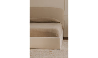 Joan Queen Storage Bed Cream