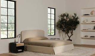 Joan Queen Storage Bed Cream