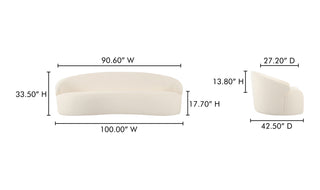 Cove Outdoor Sofa Cream