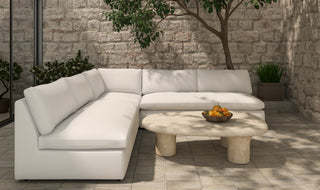 Miles Outdoor Sofa White