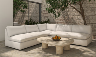 Miles Outdoor Sofa White