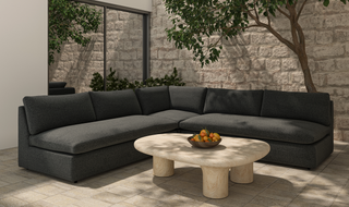 Miles Outdoor Modular 3 Piece Speckled Charcoal