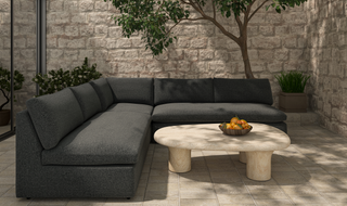 Miles Outdoor Modular 3 Piece Speckled Charcoal