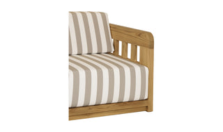 Adelaide Outdoor Sofa Brown Stripe