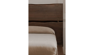 Madagascar King Platform Bed Dark Brown