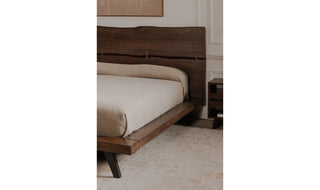 Madagascar King Platform Bed Dark Brown