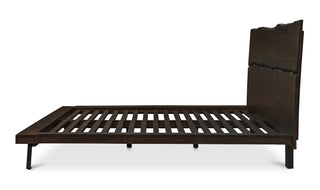 Madagascar King Platform Bed Dark Brown