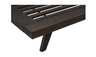 Madagascar King Platform Bed Dark Brown