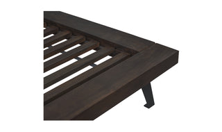 Madagascar King Platform Bed Dark Brown