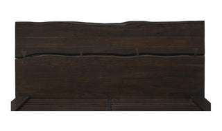 Madagascar King Platform Bed Dark Brown