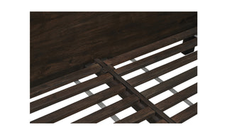 Madagascar King Platform Bed Dark Brown